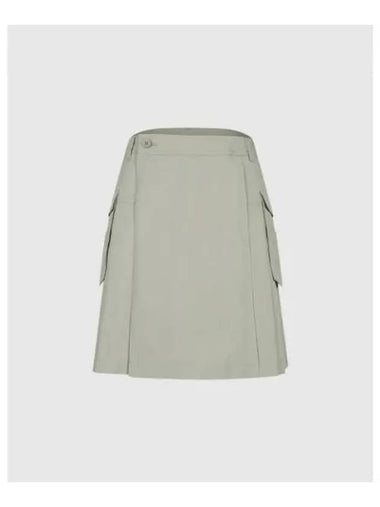 TRAVISMATHEW Women s Cargo Pleated Short Pants Beige - TRAVIS SCOTT - BALAAN 1