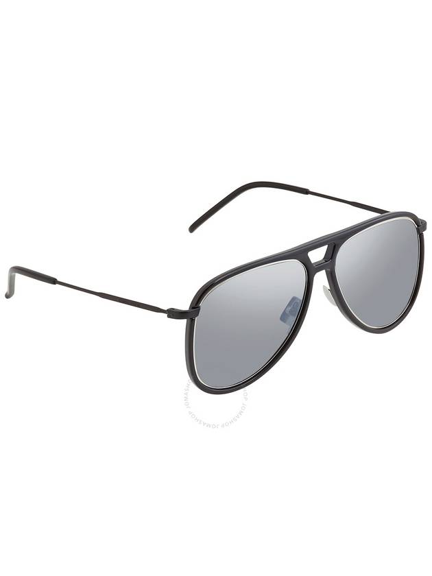 Saint Laurent Silver Pilot Unisex Sunglasses CLASSIC 11 RIM 002 56 - SAINT LAURENT - BALAAN 2