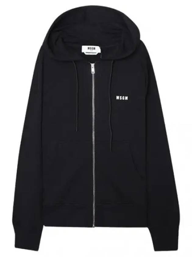 Micro Logo Hooded Zip Up Men s - MSGM - BALAAN 1