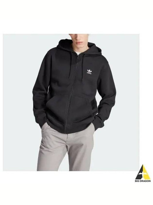 Trefoil Essential Hooded Jacket Black IL2511 - ADIDAS - BALAAN 2