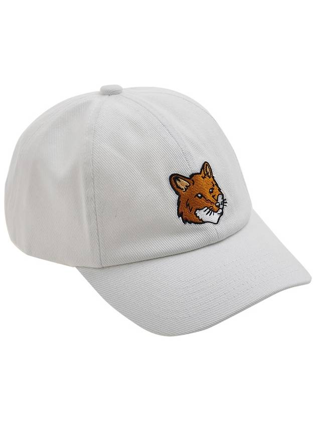 Large Fox Head 6P Ball Cap White - MAISON KITSUNE - BALAAN 5