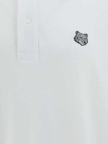 Polo T-Shirt MM00207KJ7010 P100 WHITE - MAISON KITSUNE - BALAAN 1