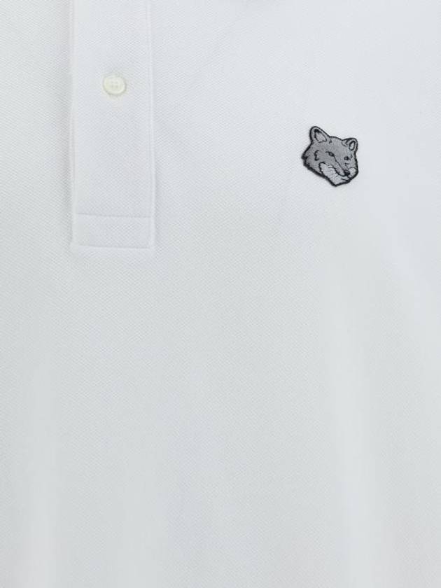 Piquet Polo Shirt White - MAISON KITSUNE - BALAAN 4