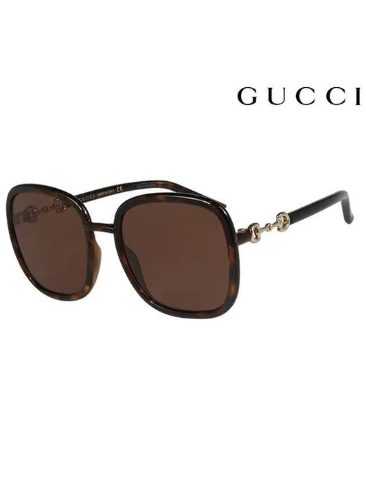 Eyewear Square Acetate Sunglasses Brown - GUCCI - BALAAN.