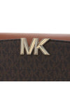 Karlie Medium Logo Satchel Shoulder Bag Brown - MICHAEL KORS - BALAAN 8