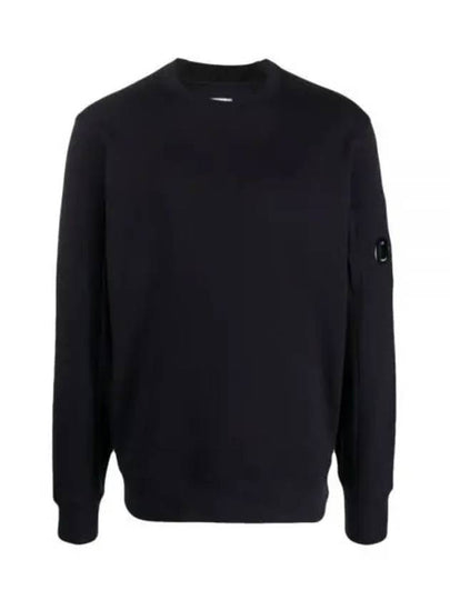 Diagonal Raised Fleece Sweatshirt Navy - CP COMPANY - BALAAN 2