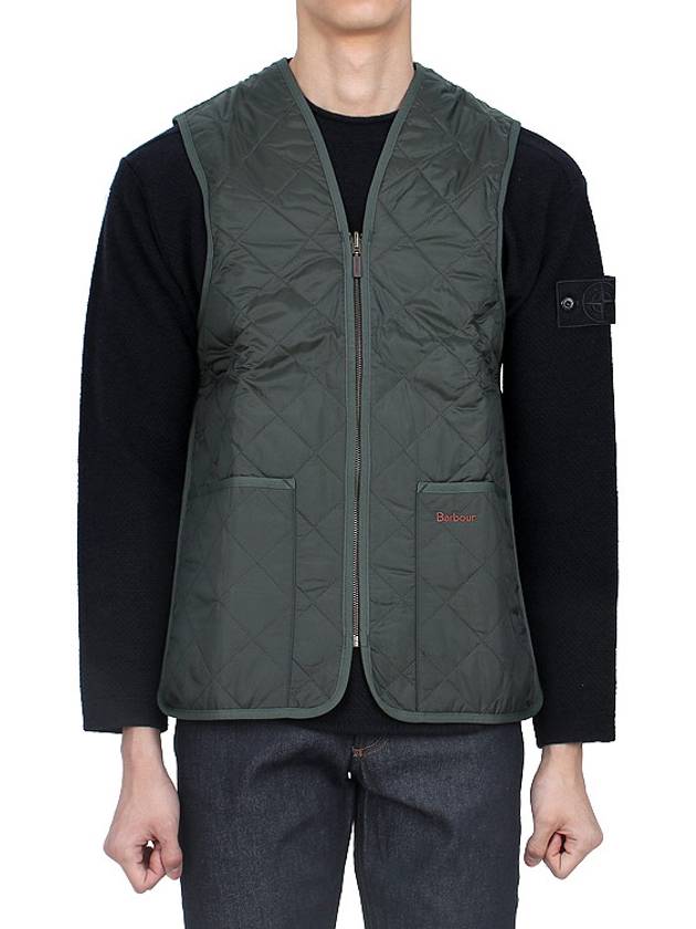 Quilted Waistcoat Zip In Liner Vest Olive - BARBOUR - BALAAN 2