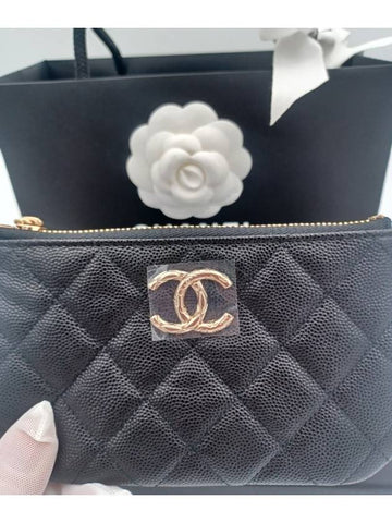 Women s CC Logo Classic Mini Pouch Black - CHANEL - BALAAN 1