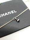 CC logo lace necklace gold black white ABE163 - CHANEL - BALAAN 7