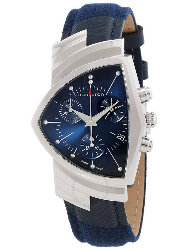 Hamilton Ventura Chronograph Quartz Blue Dial Watch H24432941 - HAMILTON - BALAAN 1