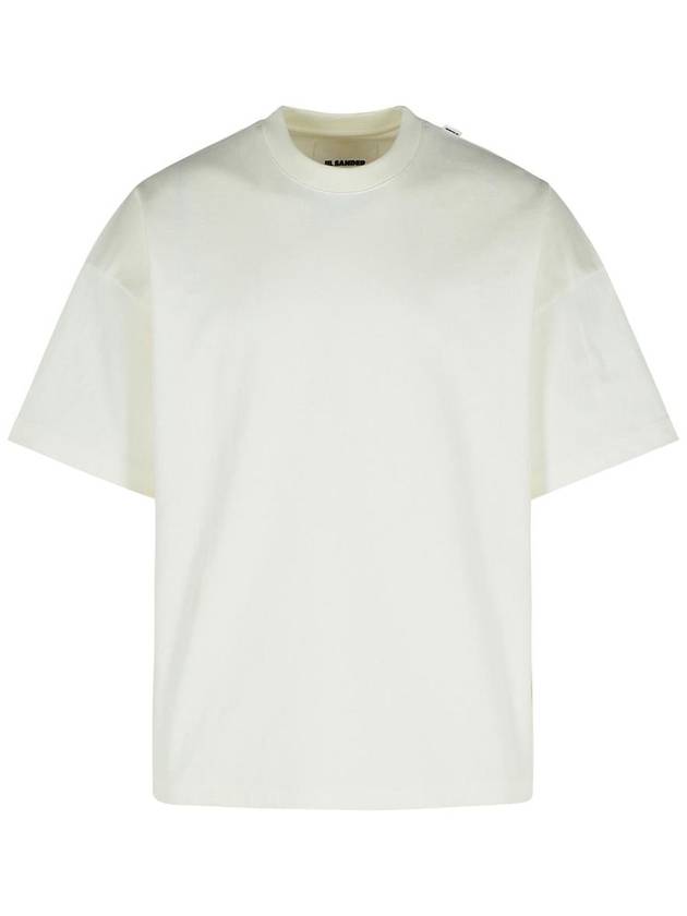 Jil Sander Ivory Cotton T-Shirt - JIL SANDER - BALAAN 1