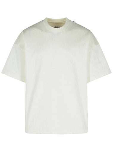 Jil Sander Ivory Cotton T-Shirt - JIL SANDER - BALAAN 1