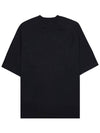 Le Typo Cotton Short Sleeve T-shirt Black - JACQUEMUS - BALAAN 3