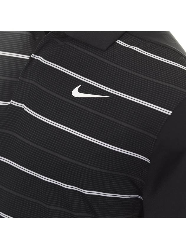 Golf TW Dri-Fit Stripe Polo Shirt Black - NIKE - BALAAN 4