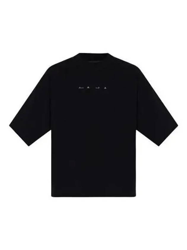 T shirt shadow fade cotton short sleeve black - STONE ISLAND - BALAAN 1