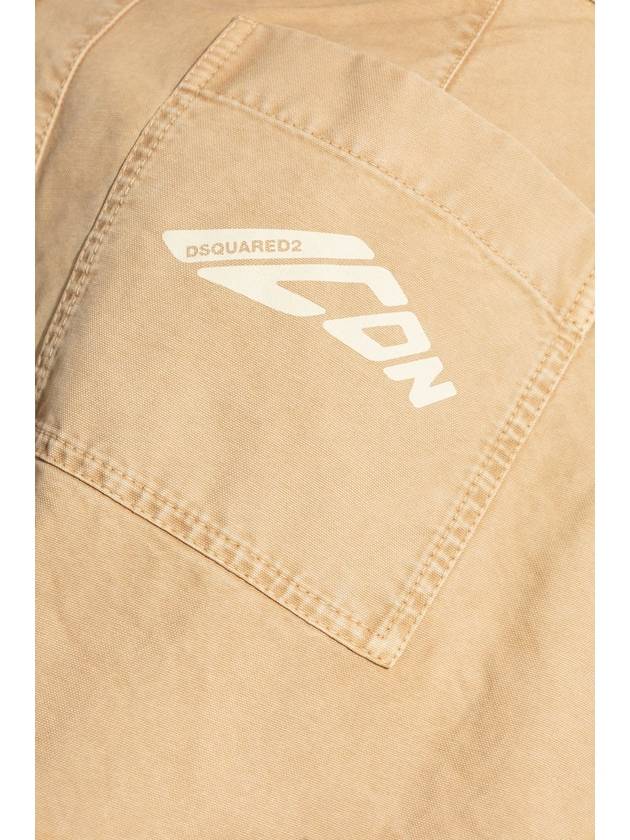 Dsquared2 Logo Trousers, Women's, Beige - DSQUARED2 - BALAAN 5