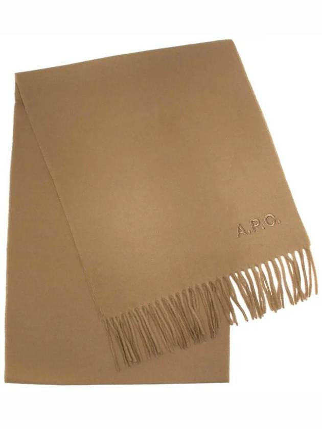 Ambroise Embroidered Muffler Camel - A.P.C. - BALAAN 3