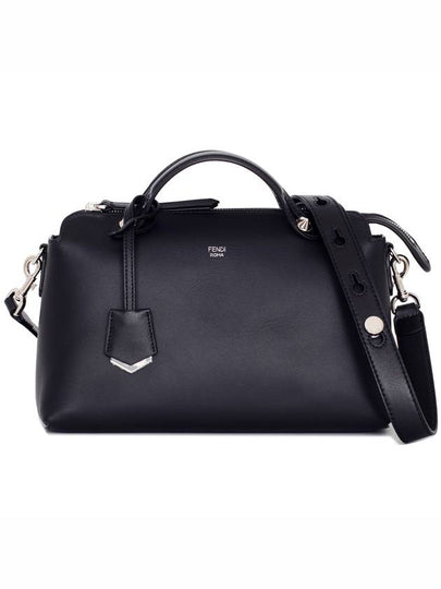 By The Way Boston Leather Medium Tote Bag Black - FENDI - BALAAN 2