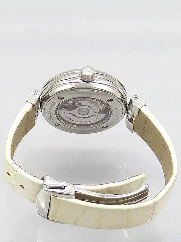 425 33 34 20 05 001 De Ville Lady Matic Mother of Pearl White Dial Leather Band Automatic 34MM Women s Watch - OMEGA - BALAAN 4