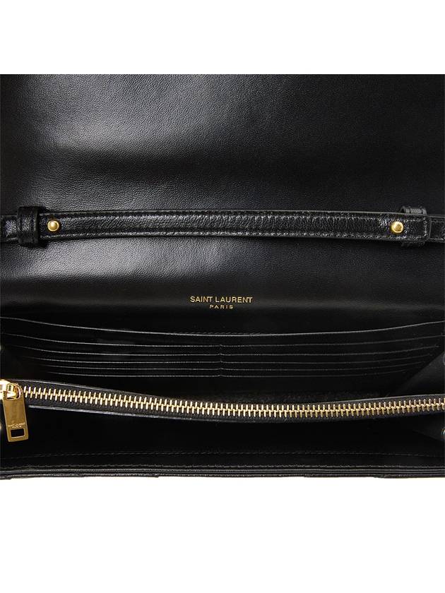 Cassandra Matelasse Chain Lambskin Shoulder Bag Black - SAINT LAURENT - BALAAN 9