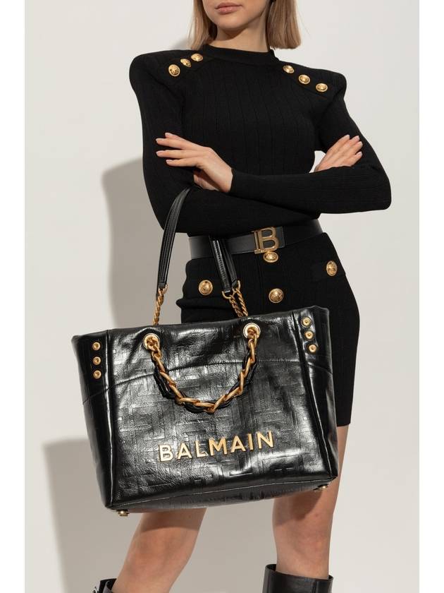 Balmain Bag 1945 Soft Type Shopper, Women's, Black - BALMAIN - BALAAN 2