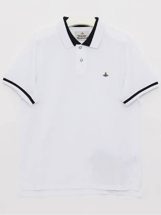 Classic ORB Logo Polo Shirt White - VIVIENNE WESTWOOD - BALAAN 2