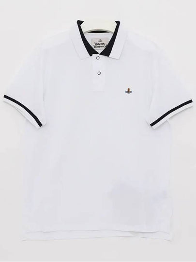 Classic ORB Logo Polo Shirt White - VIVIENNE WESTWOOD - BALAAN 2