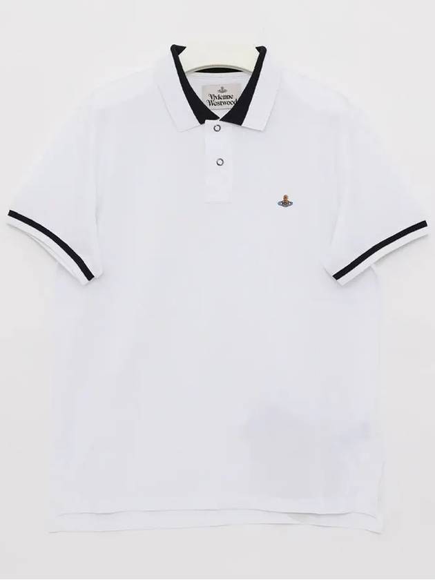 Classic ORB Logo Polo Shirt White - VIVIENNE WESTWOOD - BALAAN 2