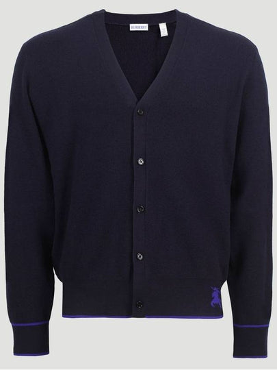 Striped Wool Cardigan Navy - BURBERRY - BALAAN 2