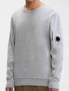 Light Fleece Sweatshirt Grey Melange - CP COMPANY - BALAAN 2