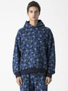 star camo Hoodie sweatshirt Blue Overfit - AOX - BALAAN 3