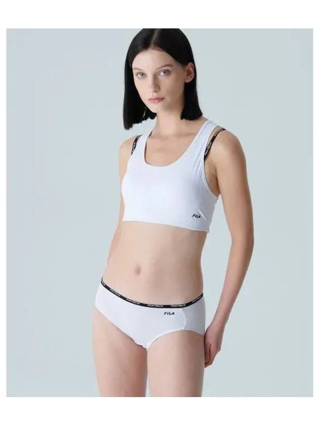 UNDERWEAR Active Strap Point Medium Support Bra Top FI4ITF6446FWHI - FILA - BALAAN 1