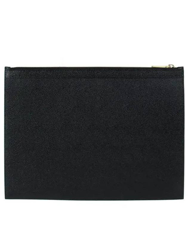 Medium Document Holder Clutch Bag Black - THOM BROWNE - BALAAN 5