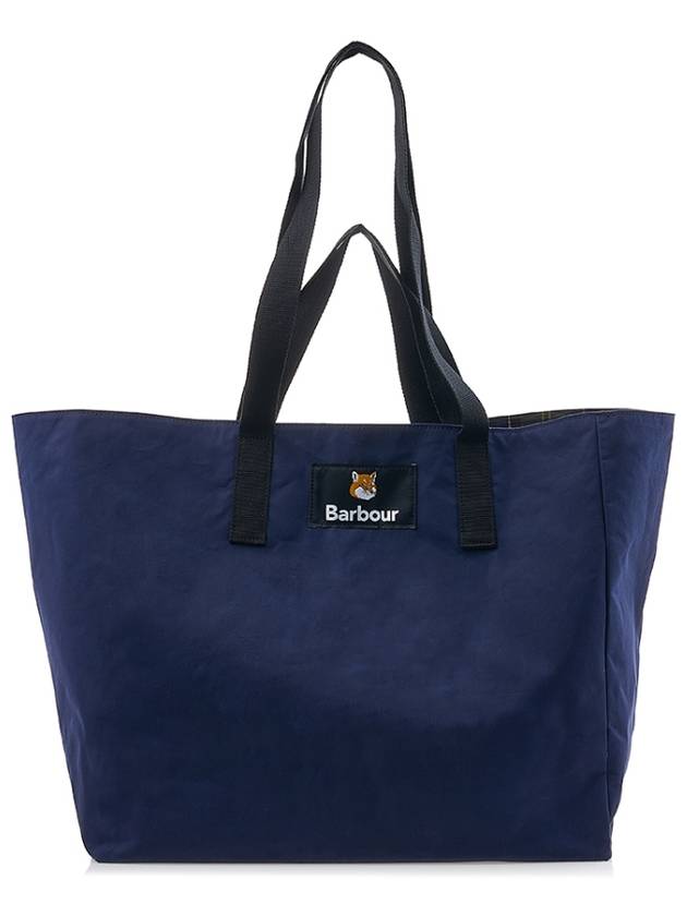 Maison Kitsune Reversible Tote Bag Navy - BARBOUR - BALAAN 2