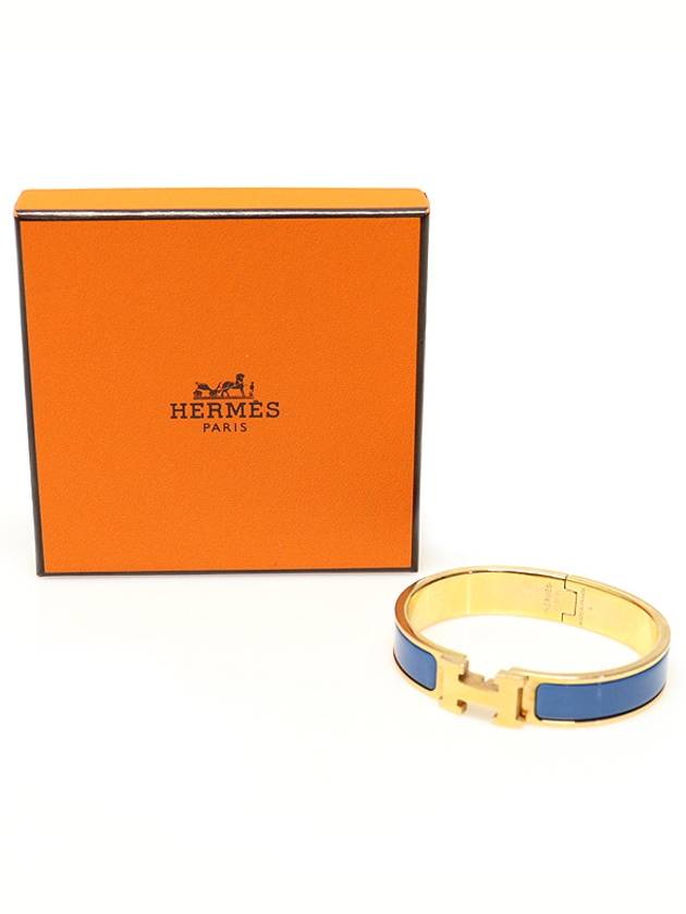 Blue Gold Click H Ash PM Women s Bracelet - HERMES - BALAAN 2