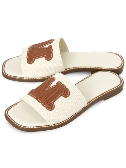 Geneve Logo Slippers Ivory - MAX MARA - BALAAN 2