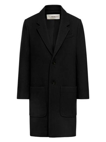 Two Button Wool Single Coat Black - AMI - BALAAN 2