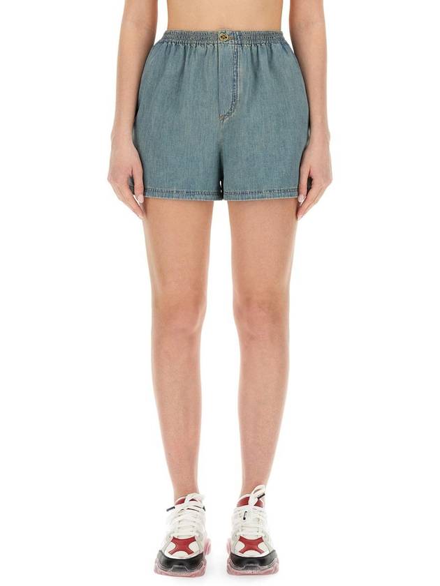 short pants 03130536 0282 DENIM - MOSCHINO - BALAAN 2