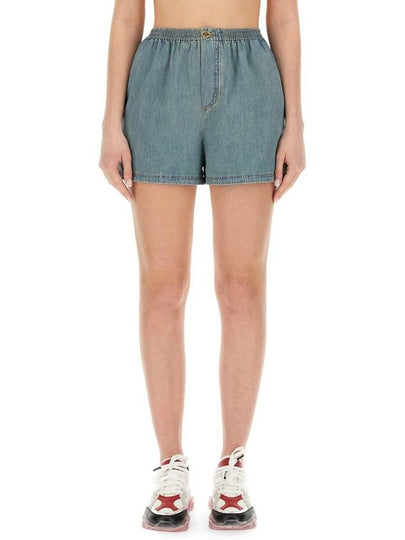 short pants 03130536 0282 DENIM - MOSCHINO - BALAAN 2