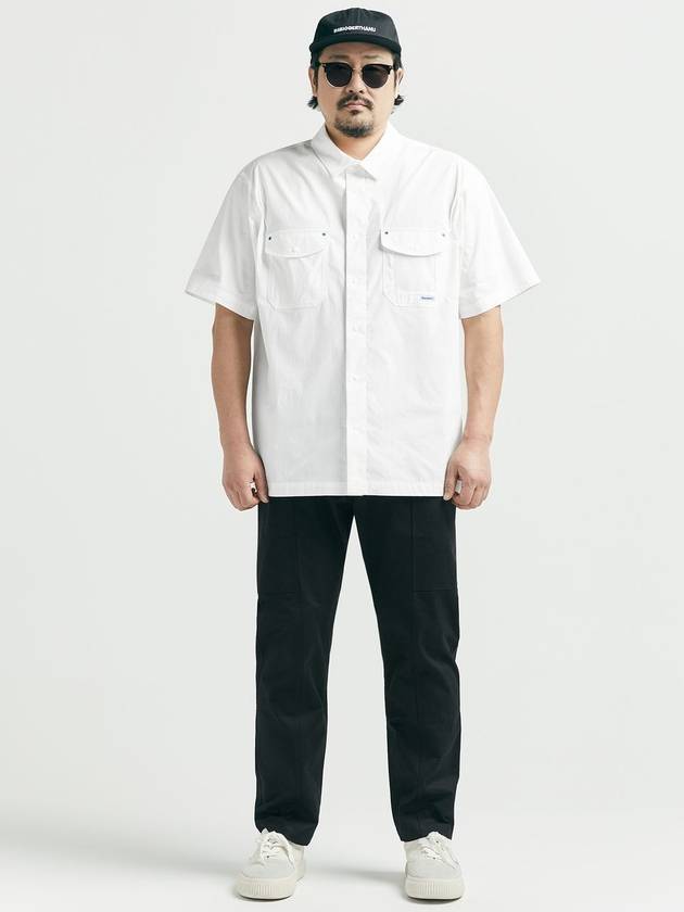 Studio Work Short Sleeve Shirt White - BOOVOOM - BALAAN 3