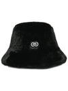 Doyou Know MC Women s Eco Fur Black Bucket Hat DO6242AH313 - DOYOUKNOWMC GOLF WEAR - BALAAN 1