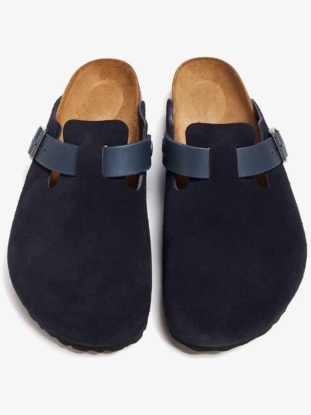 Boston Suede Slippers Black - BIRKENSTOCK - BALAAN 5