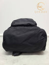 Used luxury goods Lewis It Black Tesuto nylon triangle logo backpack - PRADA - BALAAN 7