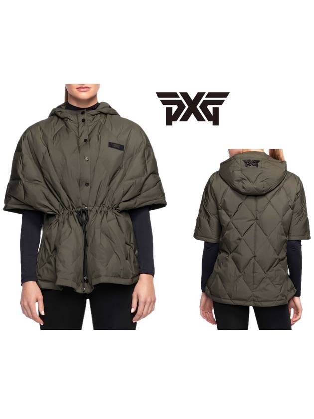 Women's golf wear hooded poncho puffer - PXG - BALAAN 1