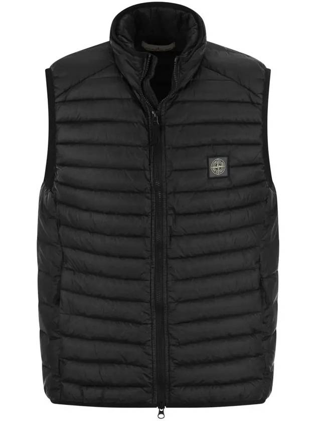 Loom Woven Chambers Recycled Nylon Down Padding Vest Black - STONE ISLAND - BALAAN 3