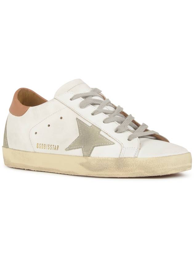 Brown Tab Superstar Classic Low Top Sneakers White - GOLDEN GOOSE - BALAAN 3