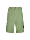 Men's Logo Patch Cargo Shorts Sage Green - STONE ISLAND - BALAAN 2