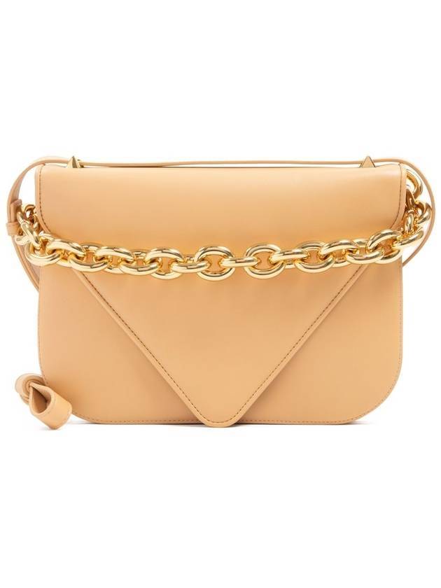 Mounted Chain Medium Shoulder Bag Almond - BOTTEGA VENETA - BALAAN 1