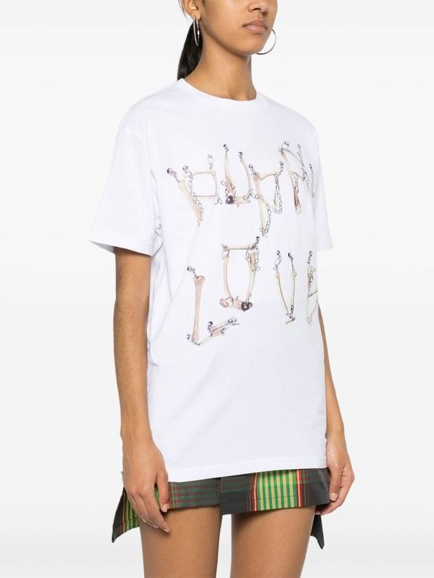 Bones apos n chain cotton t-shirt 3G01001QJ001M - VIVIENNE WESTWOOD - BALAAN 4