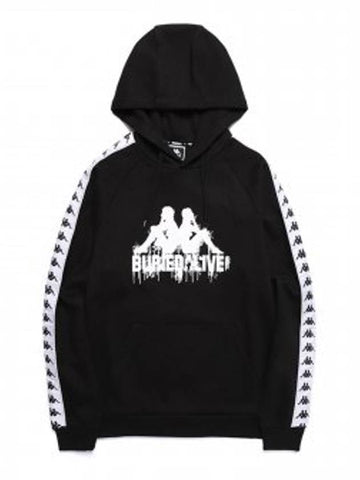 Bar x Kappa Hooded Pullover Black - BURIED ALIVE - BALAAN 1